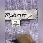 Madewell Pointelle Cable Cardigan Sweater In Lilac Photo 8