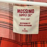 Mossimo Red Plaid Button Down Shirt XS Oversized Fit | Soft Rayon Flannel Photo 1
