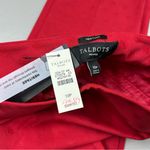 Talbots Petite Heritage Vibrant Red Hidden Print Side Zip Womens Size 10P NWT Photo 5