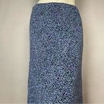 Vintage Midi Skirt Abstract Dots Layered Elastic Feminine Flirty Eclectic Rayon‎ Purple Size 6 Photo 3