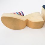 No Boundaries Rainbow Striped Platform Sandals Photo 7