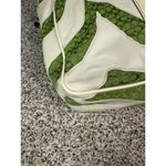 Coach Vintage  Limited Edition Zebra Stripe Green & White Tote Bag Photo 6