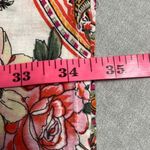 OndadeMar Women Small Pink Floral Paisley One Shoulder 100% Cotton Dress Coverup Photo 9