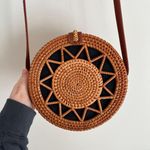 Straw Purse Blue Photo 2