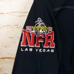 Wrangler NFR Western Shirt Women XL Black Snap Button Rodeo Vegas 2015 Cowgirl Photo 6
