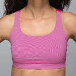 Lululemon | Energy Athletic Sports Bra Wee Stripe Jewelled Magenta Size 8 Photo 0