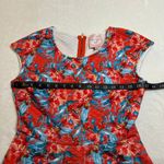 Romeo + Juliet Couture Crewneck Tropical Print Quilted Scuba Mini Dress Size Med Photo 6