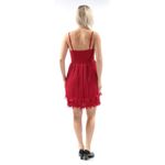 American Rag Candy Apple Red Ruffle Dress Size Extra Small Photo 2