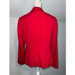 Bar III Women’s Bright Red Single Button Blazer Jacket sz12 Photo 2