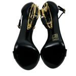 Dolce & Gabbana NEW Kiera Baroque Lamb Leather Sandals Black Size IT40/US10 Photo 9