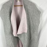 Lole  Freddie Riverstone Two Tone Blush Pink Grey Wool Blend Cardigan OS Photo 3