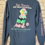 Simply Southern Long Sleeve T-Shirt Best Memories Outdoors Dog Womens S Photo 0
