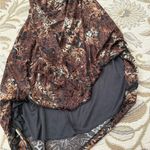 City Triangles  Vintage Velour Dress 90’s Velvet Floral USA S Small M Medium Photo 3