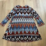 Karen Kane   Mazatlan Ikat Print A-Line Trapeze Stretch Dress Size XL Photo 6