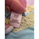 Victoria's Secret Vintage  Lounge Pants Flare Leg Lace Trim Y2K Blue Green Size M Photo 3