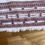 Whistles Selina Embroidered Frayed Cotton Sack Dress Mini Ivory Size 2 Small Photo 10