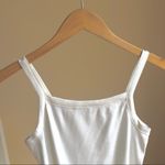 A New Day White Square Neck Ribbed Tank Top Size XS Photo 2