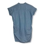 Everlane ‎ Denim Dress Tunic Mini Short Sleeve Pockets Casual Blue Size 2 Photo 1