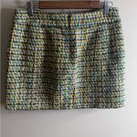 J.Crew Vintage Tweed Skirt with Green and Yellow Accents wool blend 6 Photo 7