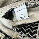 Old Navy SquareNeck Textured Metallic Stripe Shift Dress Women Black Stripe XS Photo 7