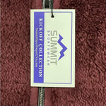 Seaside Oregon Teddy Vest Sz M New Burgundy Zip Front Plush Cozy Warm Red Size M Photo 2