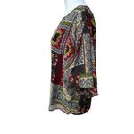 Tahari  Women's Top - Size M - Woodland Patchwork Print Photo 2