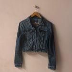 Just USA Cropped Denim Jacket Size S GUC Photo 8