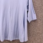 Denim And Co Womens Tunic Shirt Size 3X Oversized Loose Comfy Breathable Classic Blue Photo 3