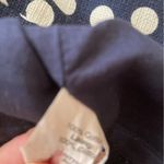 J.Crew The Pencil Skirt Navy Blue Polka Dot Size 6 100% Cotton Thick Like New Photo 5