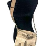 Mi Mo Vintage Raw Leather Buckle Western Crossbody Bag Brown Photo 0