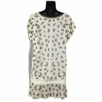 French Connection white shirt dress brass beading Photo 4