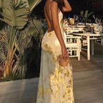 Commence Commense Gold Backless Maxi Dress Photo 5