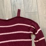 Blush  striped cold shoulder sweater Photo 1