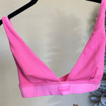 SKIMS  Cotton Rib Plunge Bralette size M Photo 0