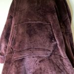 Difiti Oversized Blanket Hooded Dress Kangaroo Pockets See Measurements NWT Purple Size XL Photo 4