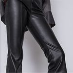ZARA  Faux Leather Flared Cropped Pants Size S NEW Photo 6