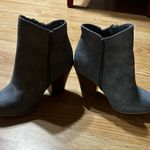 Dusty light blue Gray Ankle Booties with Zipper Detail ladies 6.5 Photo 2