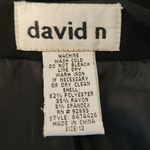 David N Vintage Full Black Maxi Skirt Size 12 Black Full Long Skirt Photo 6