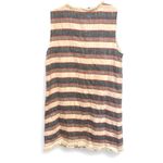 Chelsea & Theodore Striped Shift Fringe Hem Dress size 12 Multiple Photo 1