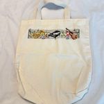 Music Themed Cross Stitch Needlepoint Small Tote Bag French Horn Piano Violin Photo 0
