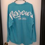 Missouri Oversized Long Sleeve In Size Medium Blue Photo 2