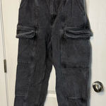 Simple Society Women's Gray Wide Leg Cargo Pants Photo 0