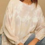 Found Los Angeles Moon Shadow Tie Dye Oversized Sweatshirt Tan Size XL Photo 1