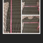 Philosophy  Abstract V-Back Bodycon Midi Dress Black Modal White M Photo 8