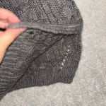 Pink Lily Pink‎ Lily Gray Cable Knit Sweater Large Photo 6