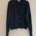 Urban Outfitters Black Chunky Oversized V-Neck Cardigan Sweater Size Large Photo 0