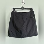LL Bean Skirt Women 8 Black Skort Mini Wrap Golf Tennis Stretch Hiking Outdoor Photo 3