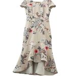 Amanda Uprichard Amanda‎ Uprichard Floral Satin Evalina Ruffled Hem Midi Dress Size Small Photo 5