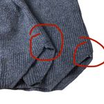 Wilfred Free  LARGE Gray V Neck Knit Italian Yarn Sweater 100% Wool - FLAWED Photo 8