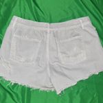 Aerie  Distressed Light Gray Jean Shorts size Large Photo 2